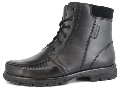 KAUKO Men´s Orto moccasin ankle boots, zipper inside (48081-100)