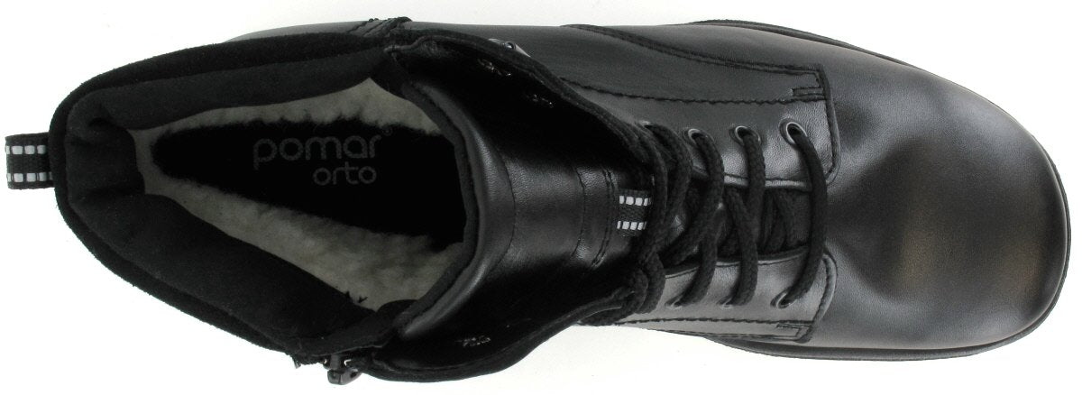AARO Men´s +plus ankle boots, laces, zipper( 48119-100)