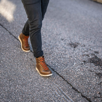 LUKKI Men´s ankle boot Brown martio nappa/Wht sole