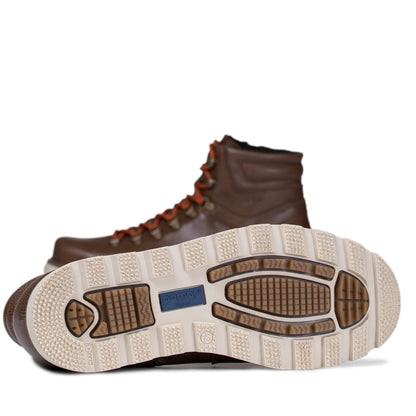 LUKKI Men´s ankle boot Brown martio nappa/Wht sole