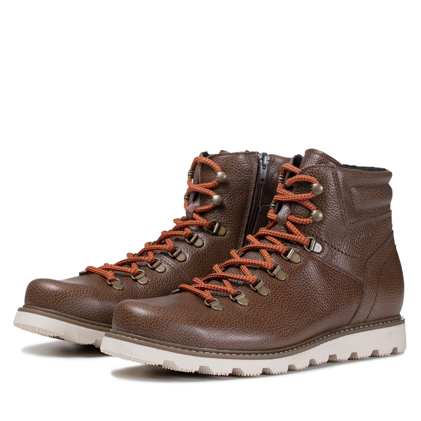 LUKKI Men´s ankle boot Brown martio nappa/Wht sole