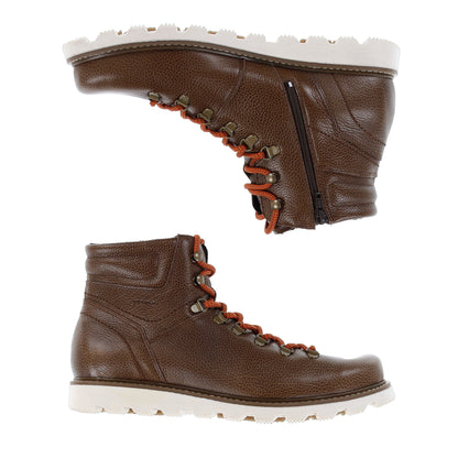 LUKKI Men´s ankle boot Brown martio nappa/Wht sole