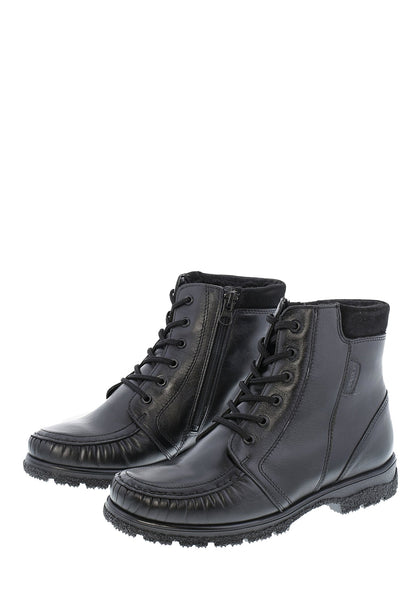 KAUKO Men´s Orto moccasin ankle boots, zipper inside (48081-100)