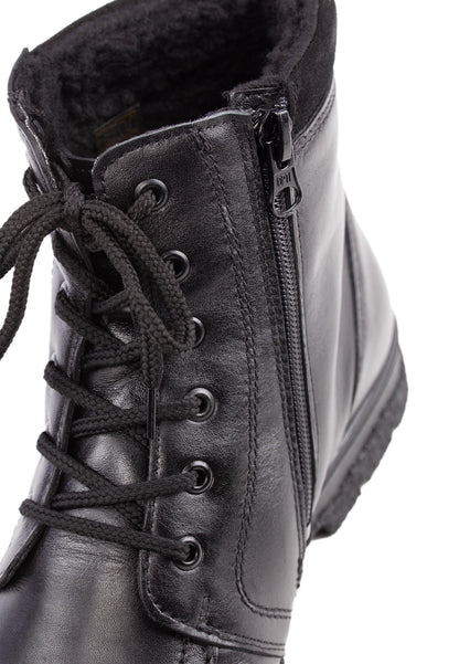 KAUKO Men´s Orto moccasin ankle boots, zipper inside (48081-100)