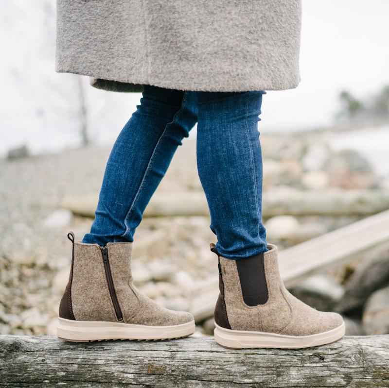 MALLA Women's GORE-TEX® Felt Chelsea boots (35977-112)